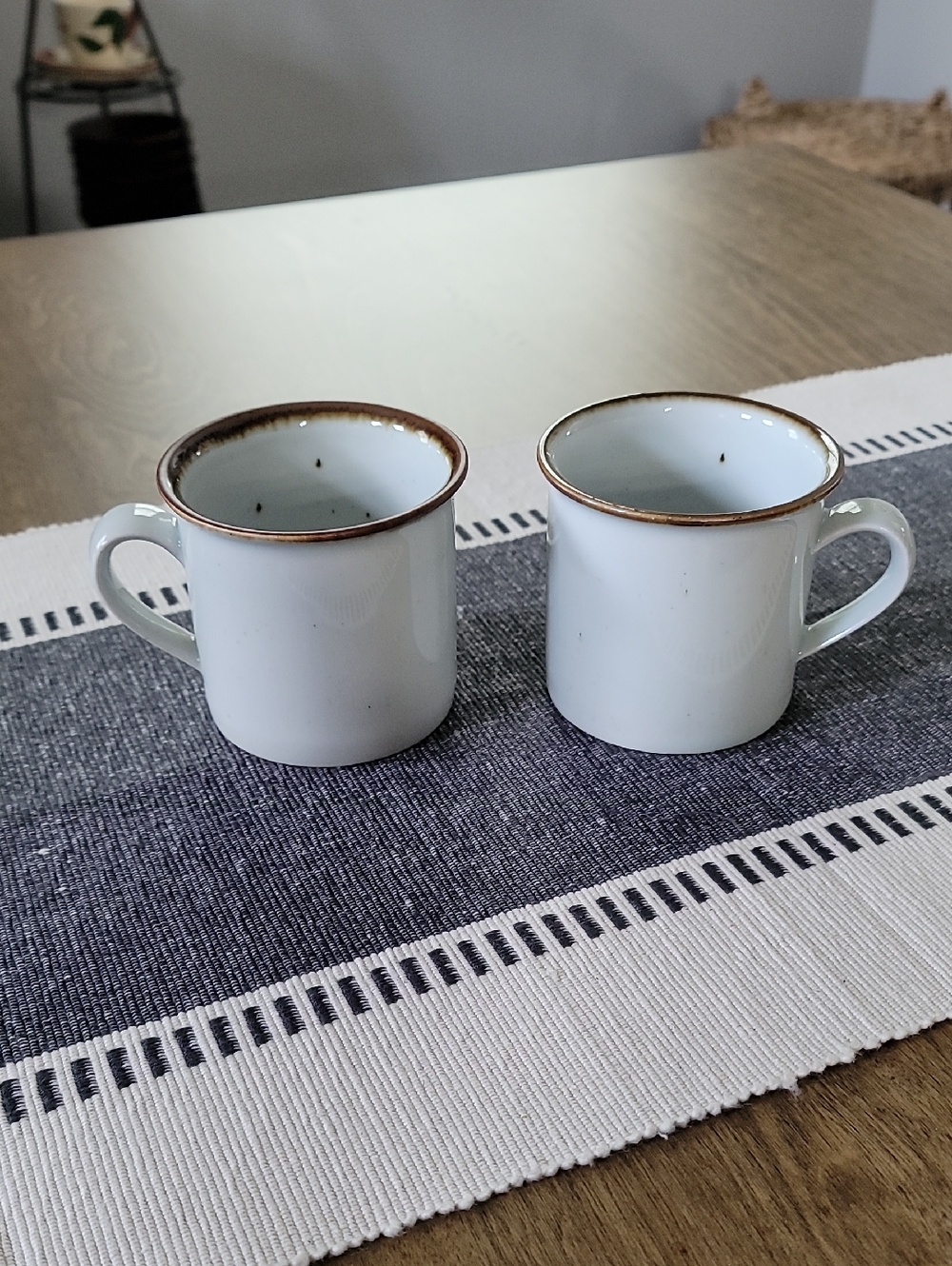 Vintage MCM Dansk Denmark 8oz Brown Mist Mugs